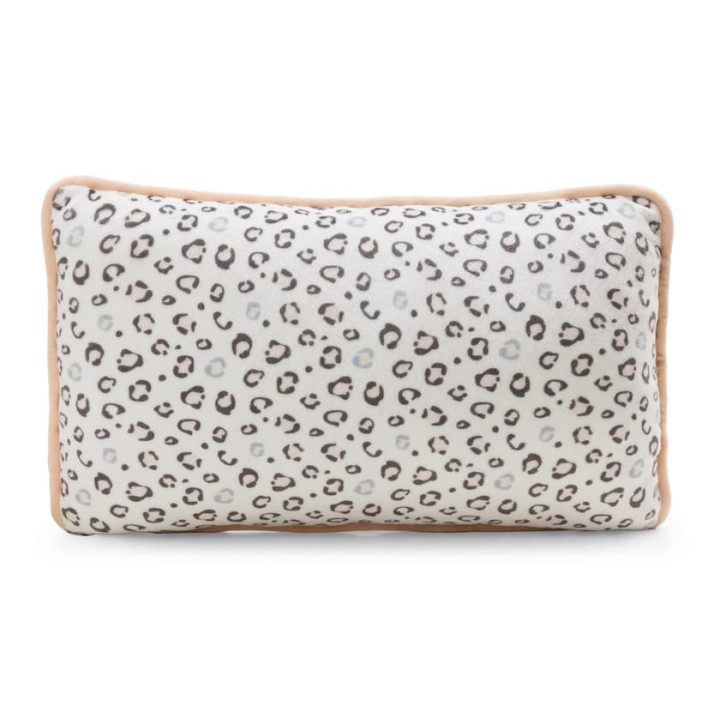 NICI GREEN Polštář sněžný leopard Eleni Snowbell 43x25 cm