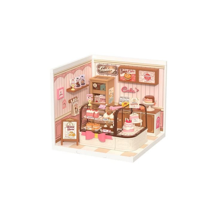 RoboTime 3D dřevěná skládačka Miniatura domečku Cukrárna Tasty