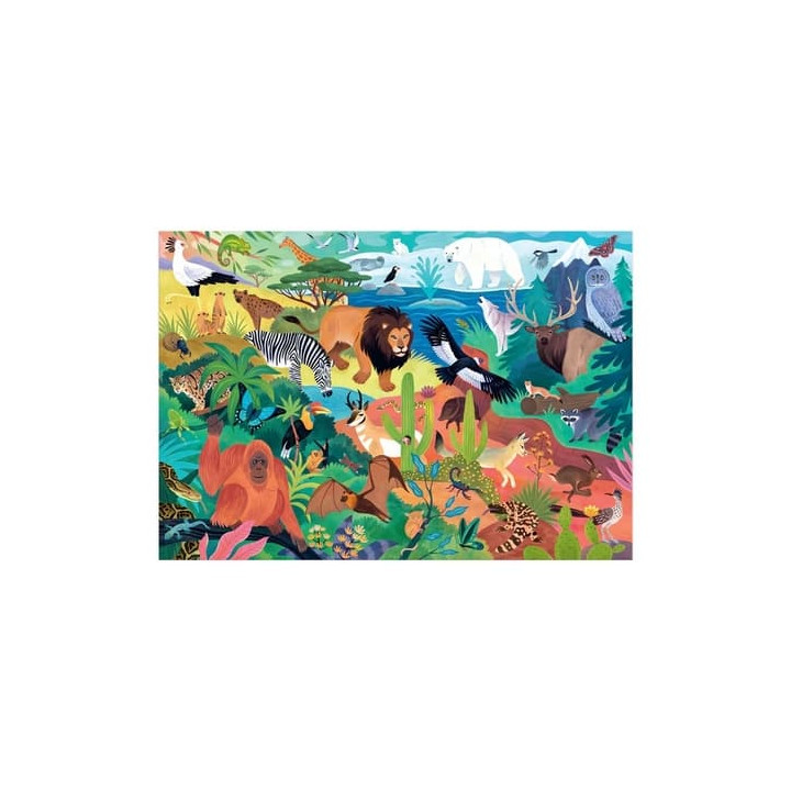 Mudpuppy Zvířata světa Puzzle100 dílků