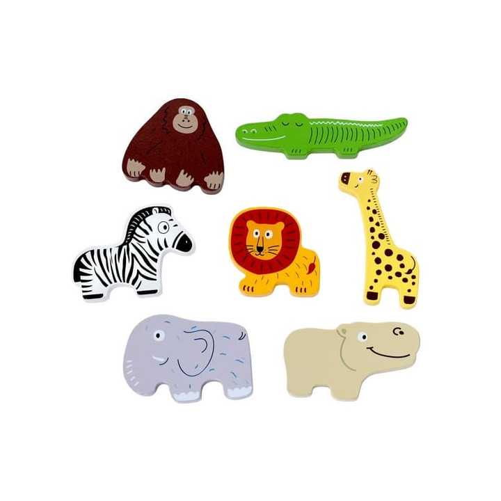 2Kids Toys Dřevěné puzzle Safari propojitelné