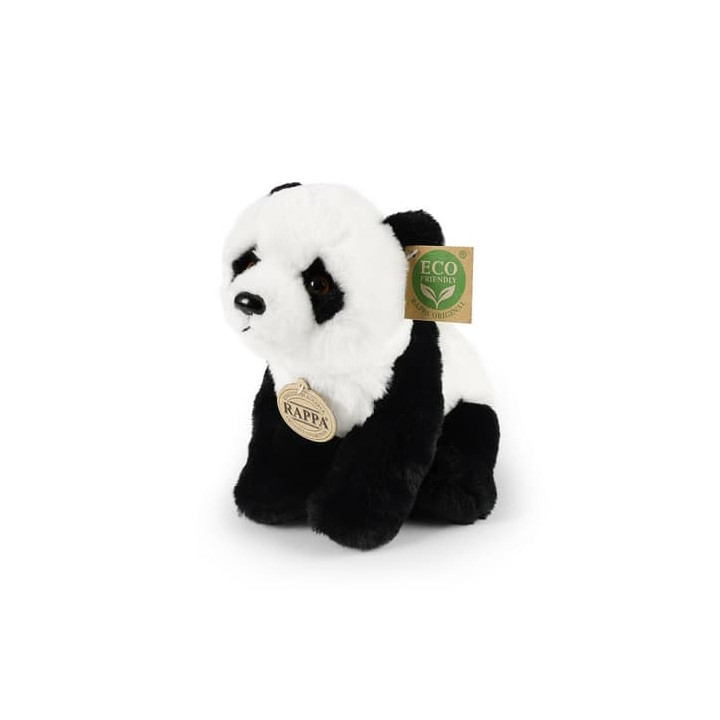 Rappa Plyšová panda sedící 23 cm SOFT COLLECTION, ECO-FRIENDLY