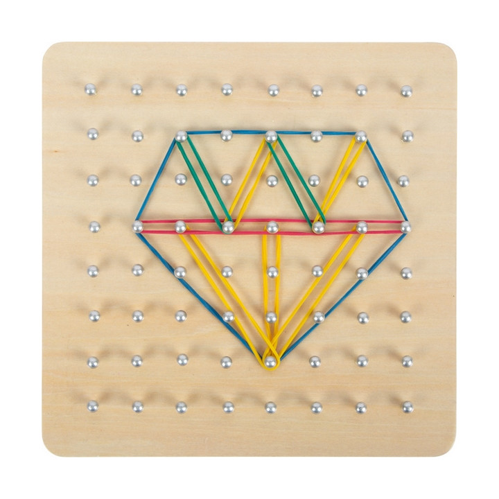Small Foot Dřevěná deska Geoboard