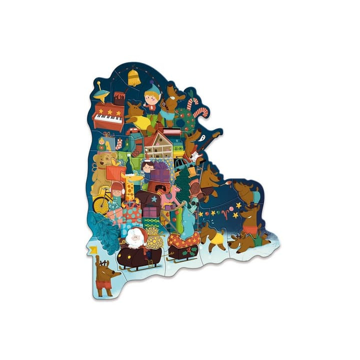 Adventní kalendář Vilac Magnetické puzzle