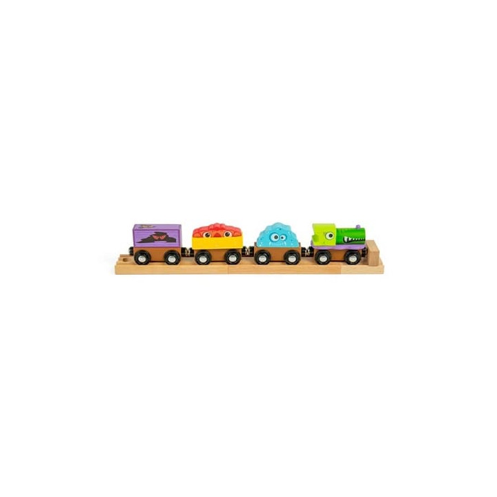 Bigjigs Rail Dřevěný vláček Příšerky