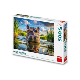 Dino Puzzle Roztomilý hroch 500 dílků