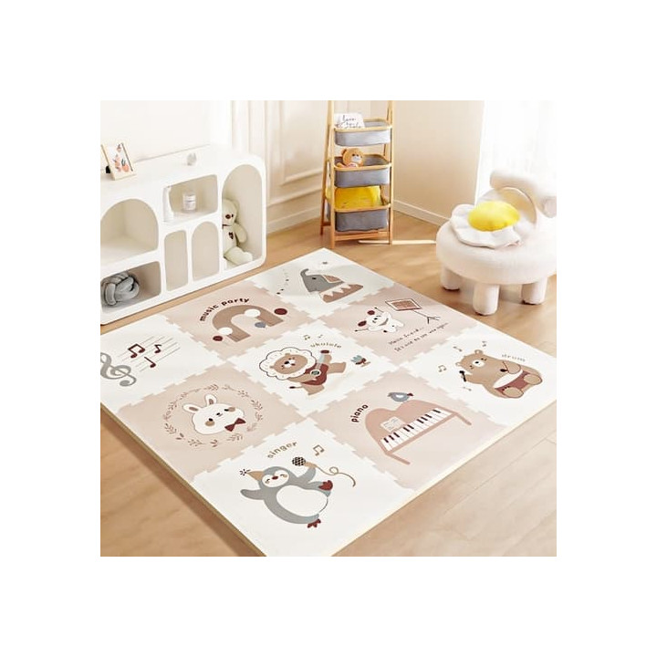 2Kids Toys Podložka na hraní Zvířecí párty 9 dílů