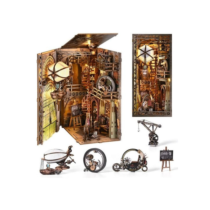 2Kids Toys 3D skládačka Zarážka na knihy Miniatura domečku Strýčkovo skladiště