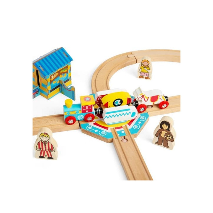 Bigjigs Rail Točna s motivem čajových lístků