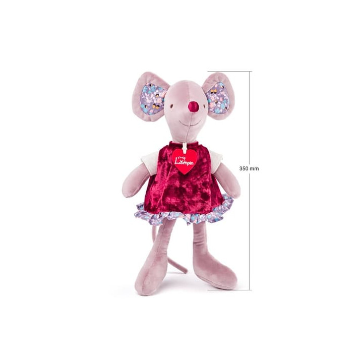 Myška Cilka v šatech, velká, 33cm