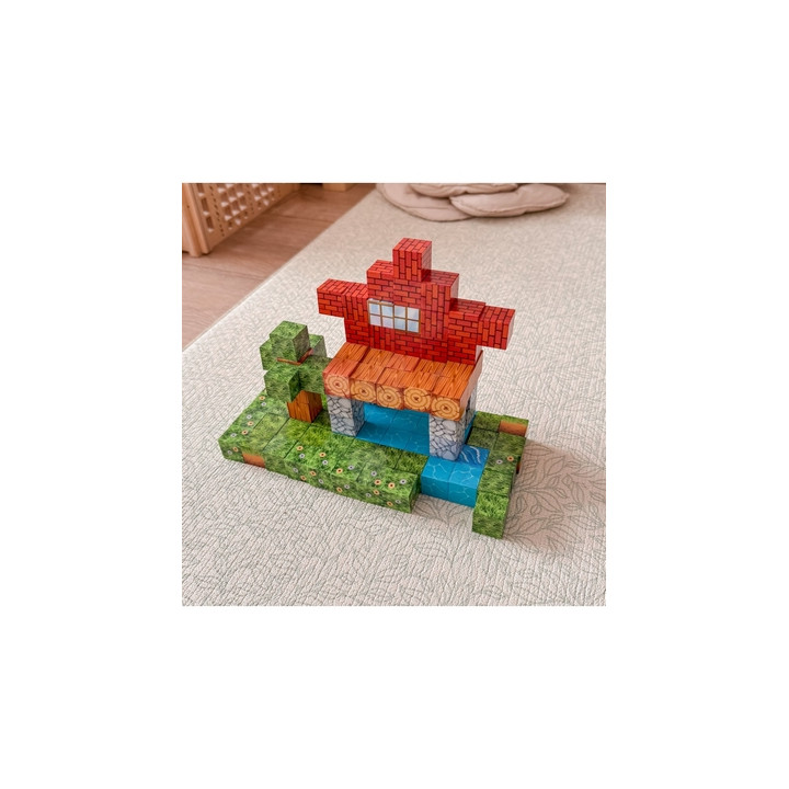 Magnetické stavebnice World of Blocks 108 dílků
