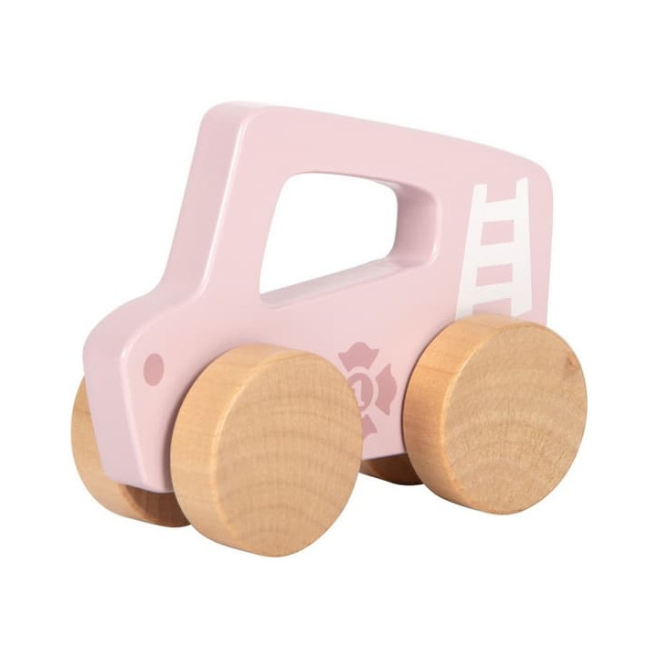 small foot Dřevěné auto na tlačení Růžové
