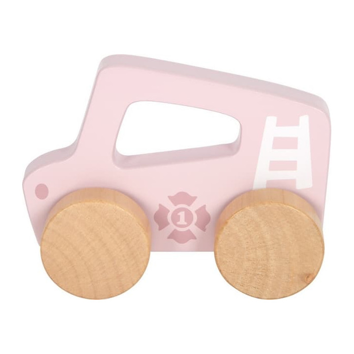 small foot Dřevěné auto na tlačení Růžové