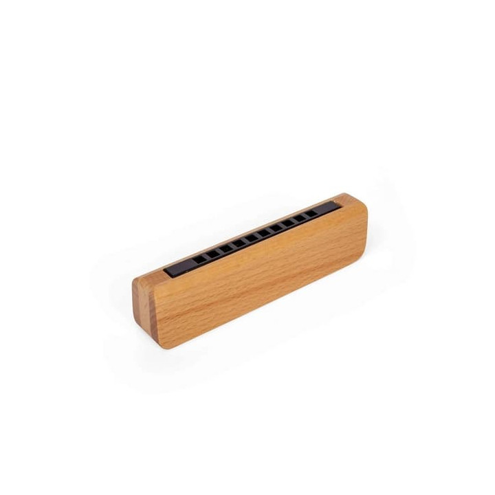 Bigjigs Toys Dřevěná harmonika přírodní