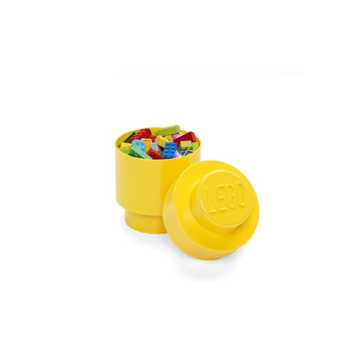 LEGO úložný box kulatý 123 x 183 mm - žlutá