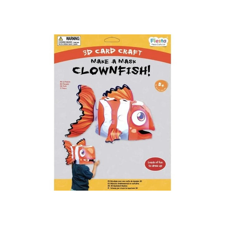 Fiesta Crafts Kreativní sada 3D maska Klaun očkatý
