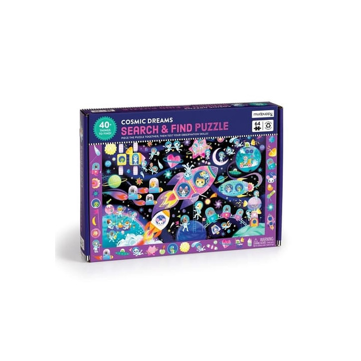 Mudpuppy Puzzle Hledej a najdi Vesmírné sny 64 dílků
