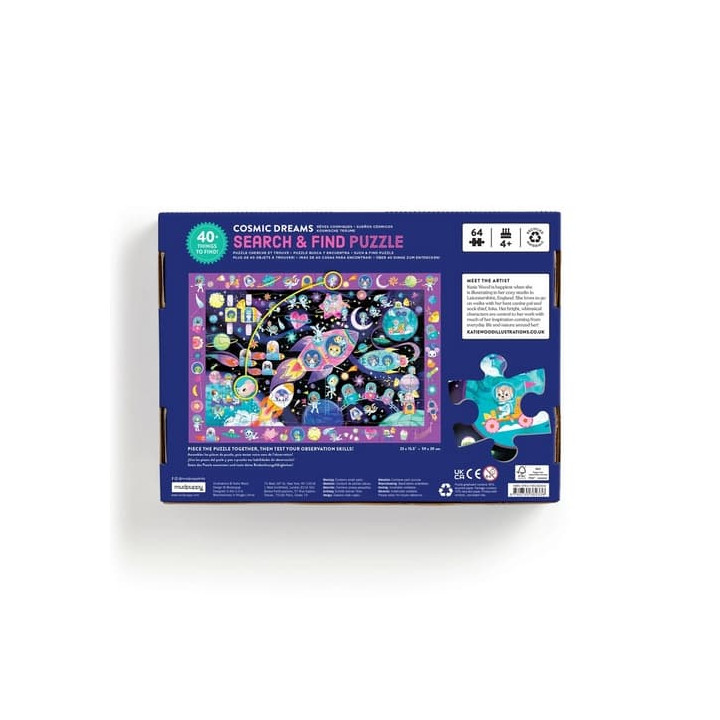 Mudpuppy Puzzle Hledej a najdi Vesmírné sny 64 dílků