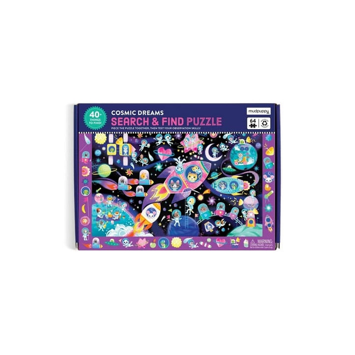 Mudpuppy Puzzle Hledej a najdi Vesmírné sny 64 dílků