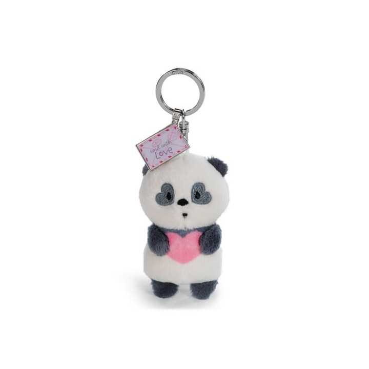 NICI Klíčenka Panda Love s kovovým přívěskem, 8 cm