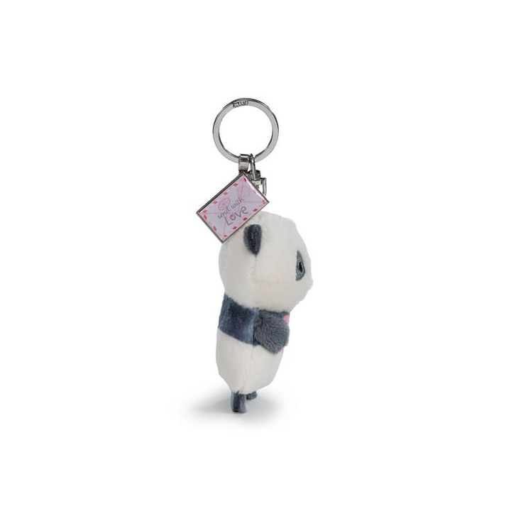 NICI Klíčenka Panda Love s kovovým přívěskem, 8 cm
