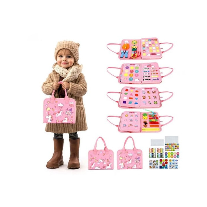 2Kids Toys Senzorická busy kniha Jednorožec 3