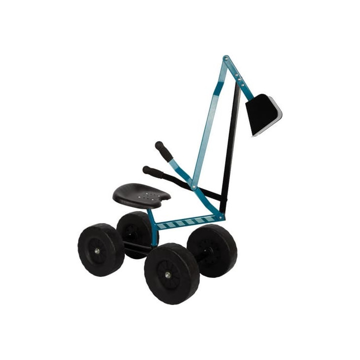 small foot Bagr s kolečky modrý