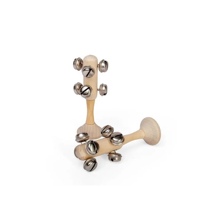 Bigjigs Toys Rolničky mini přírodní 1ks