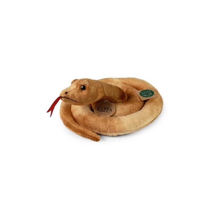 Rappa Plyšový had hnědý 90 cm ECO-FRIENDLY