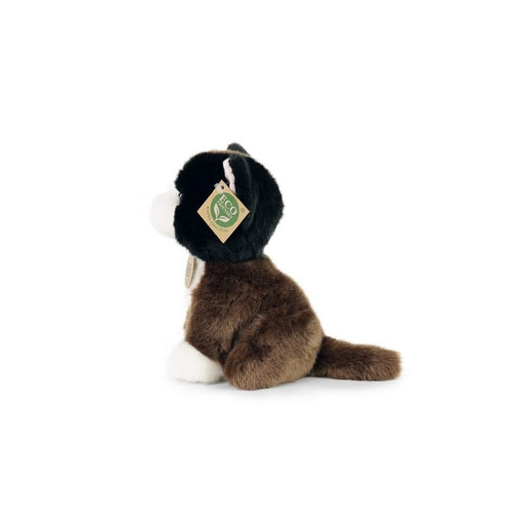 Rappa Plyšová kočka trojbarevná 18 cm ECO-FRIENDLY