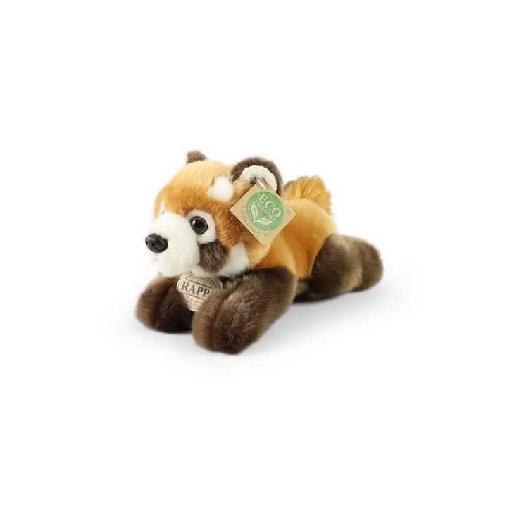 Rappa Plyšová panda červená ležící 20 cm ECO-FRIENDLY