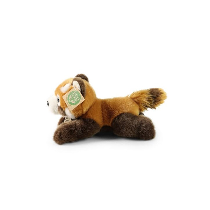 Rappa Plyšová panda červená ležící 20 cm ECO-FRIENDLY