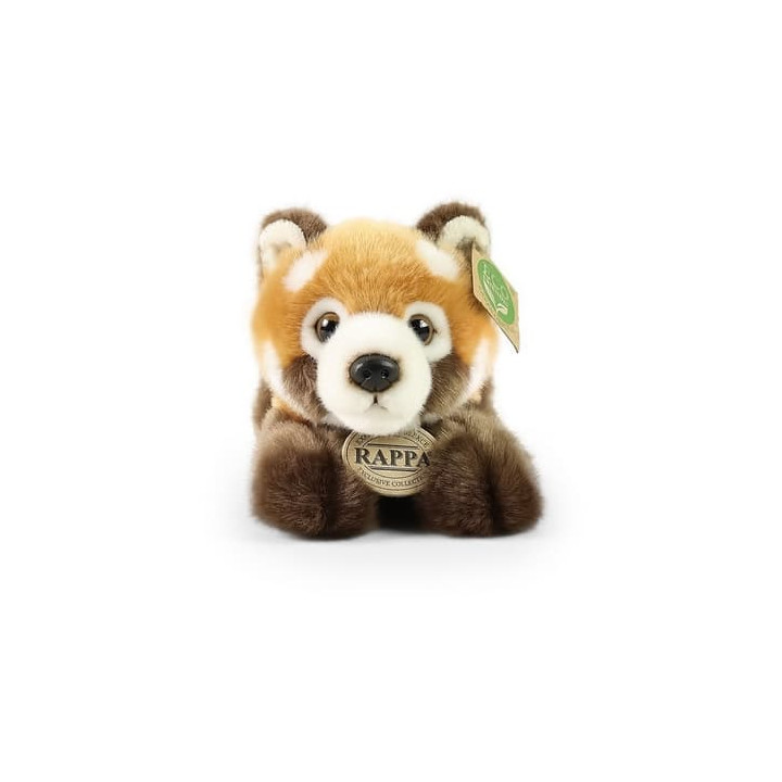 Rappa Plyšová panda červená ležící 20 cm ECO-FRIENDLY