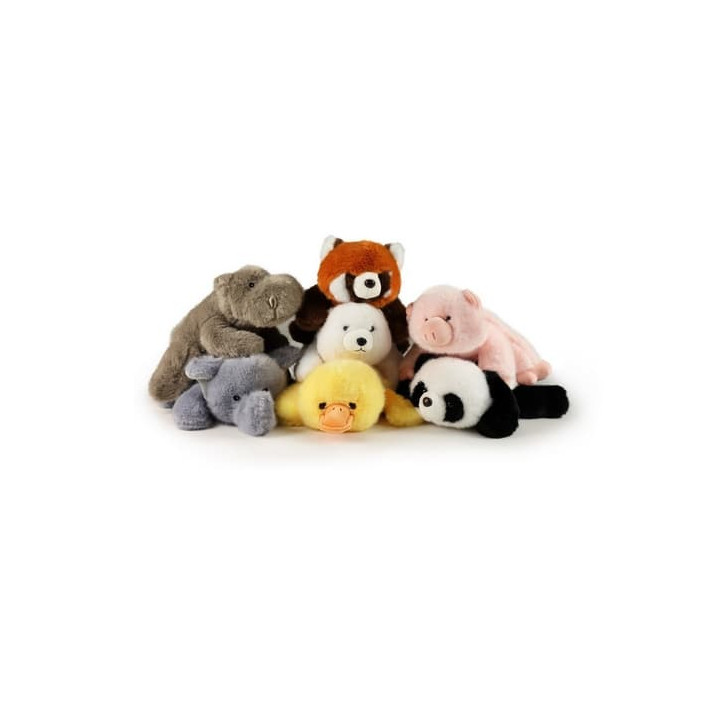 Rappa Plyšový medvěd bílý 29 cm Lazy Animals