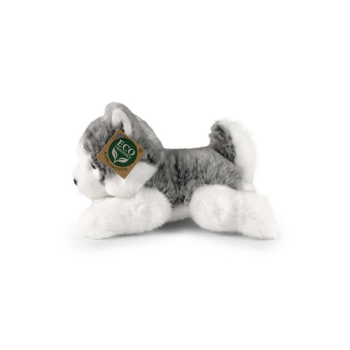 Rappa Plyšový pes husky ležící 20 cm ECO-FRIENDLY