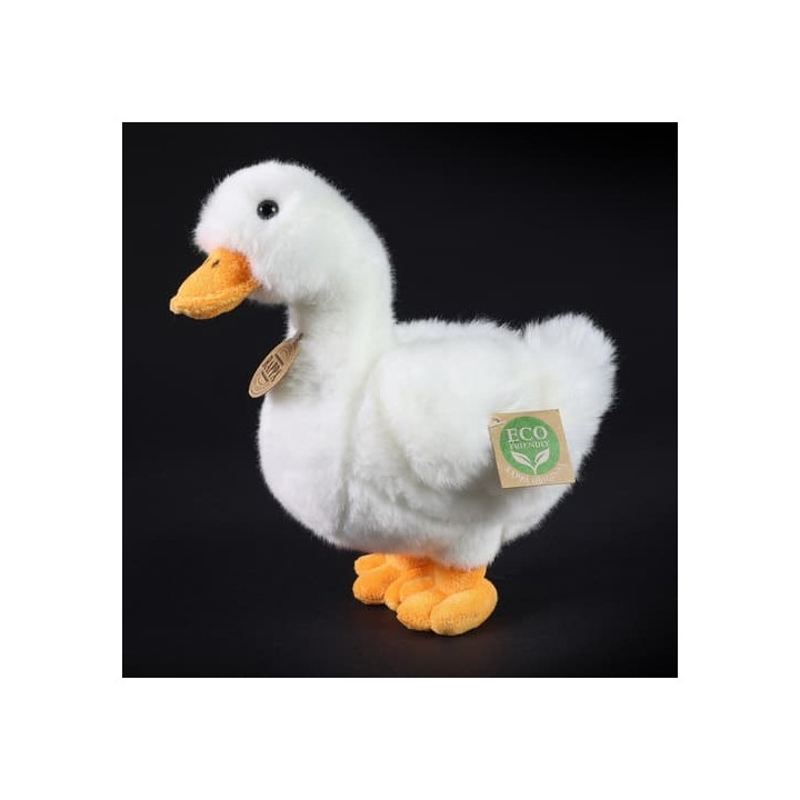 Rappa Plyšová kachna bílá 24 cm ECO-FRIENDLY