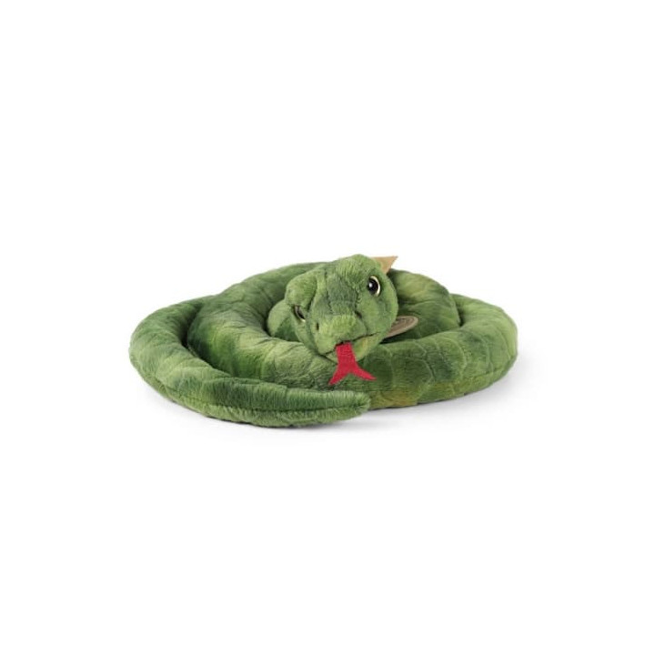 Rappa Plyšový had zelený 90 cm ECO-FRIENDLY