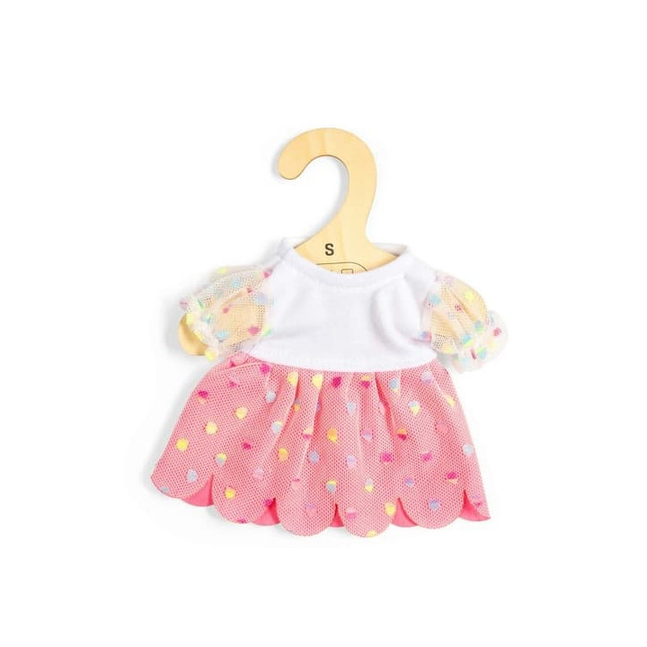 Bigjigs Toys Růžové párty šaty pro panenku 28 cm