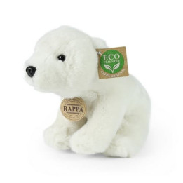 Rappa Plyšový mědvěd lední sedící 20 cm ECO-FRIENDLY