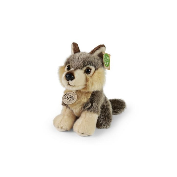 Rappa Plyšový vlk sedící 18 cm ECO-FRIENDLY