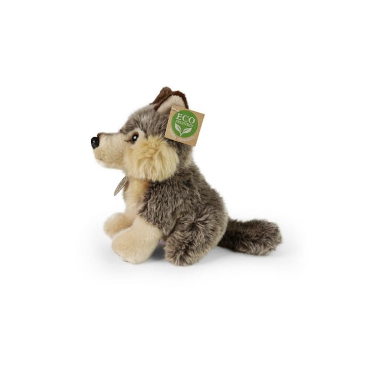 Rappa Plyšový vlk sedící 18 cm ECO-FRIENDLY