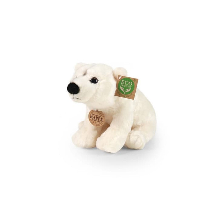 Rappa Plyšový medvěd lední 25 cm ECO-FRIENDLY