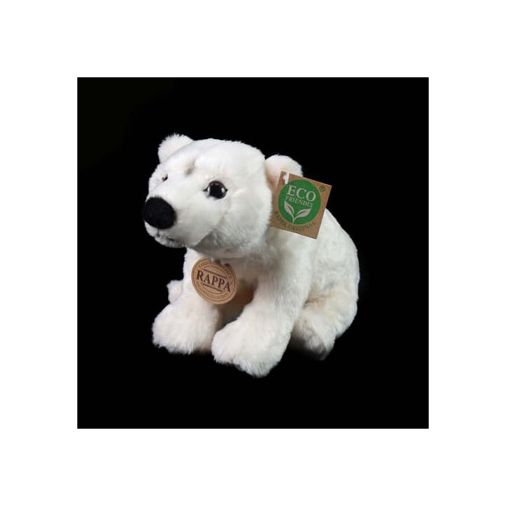 Rappa Plyšový medvěd lední 25 cm ECO-FRIENDLY