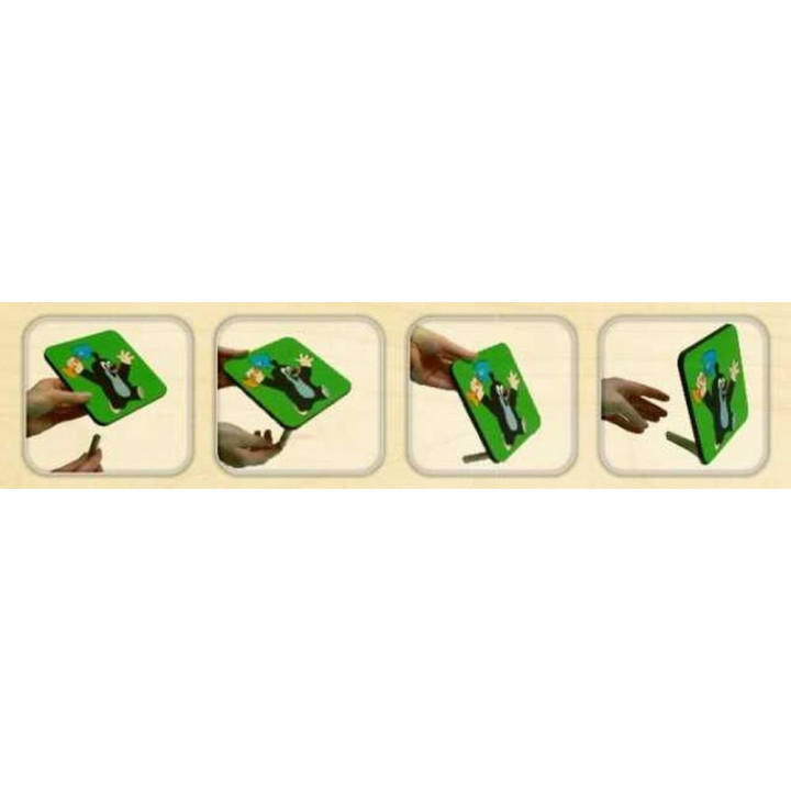 DoDo Skládací obrázek puzzle Krtek s pastelkou
