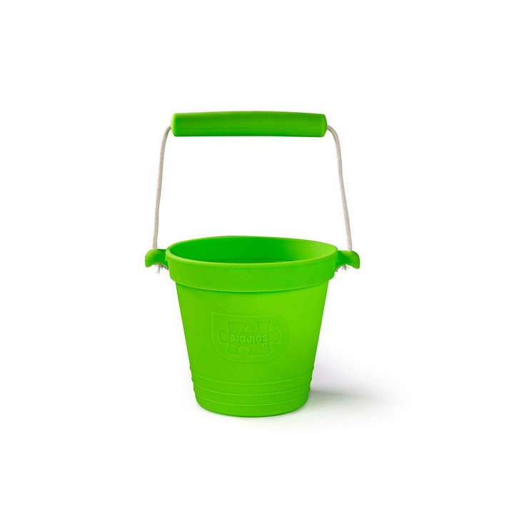 Bigjigs Toys Plážový kyblíček zelený