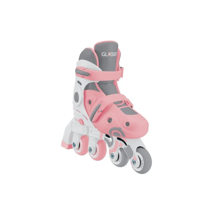 První Inline brusle 2v1, pastelově růžové, vel. 26-29