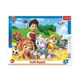 Puzzle deskové Paw Patrol/Tlapková patrola na stopě 37x29cm 25 dílků