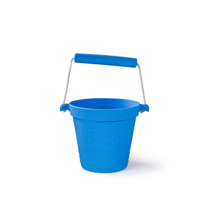 Bigjigs Toys Plážový kyblíček modrý
