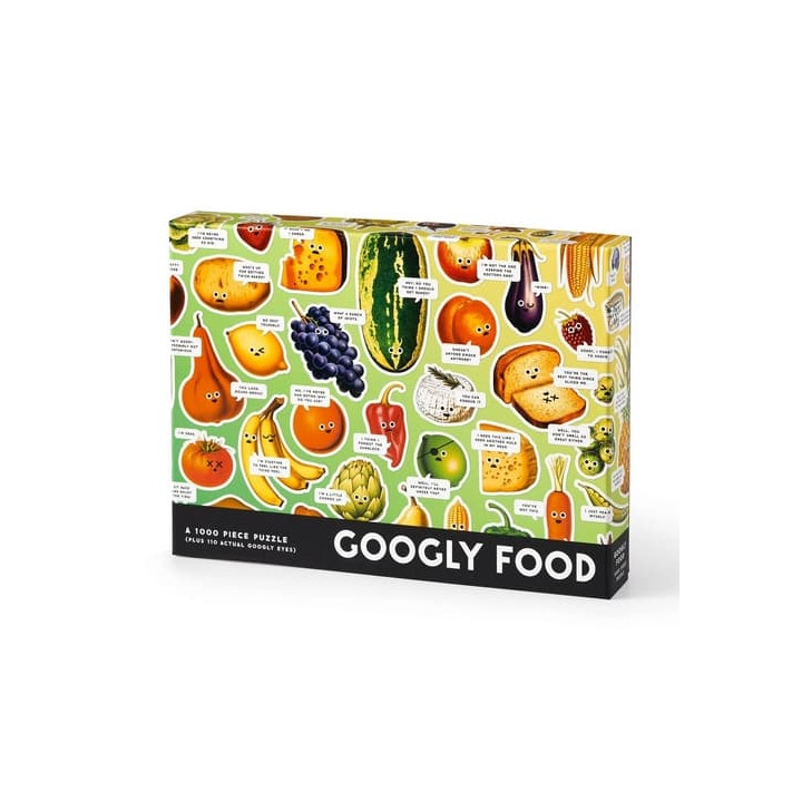 Galison Puzzle Googly Food 1000 dílků