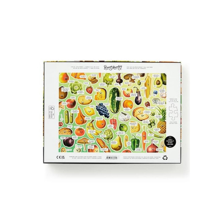 Galison Puzzle Googly Food 1000 dílků