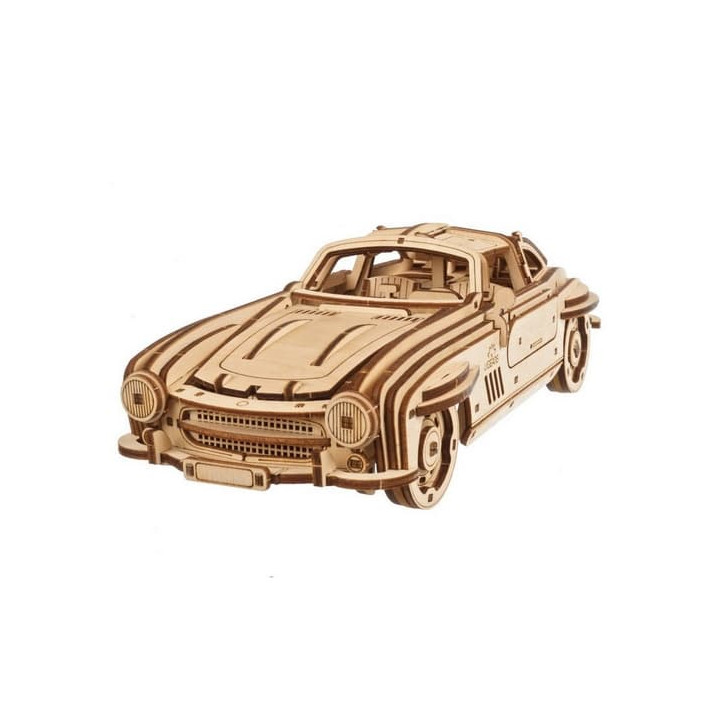 Ugears 3D dřevěné mechanické puzzle Auto Winged Sports Coupe